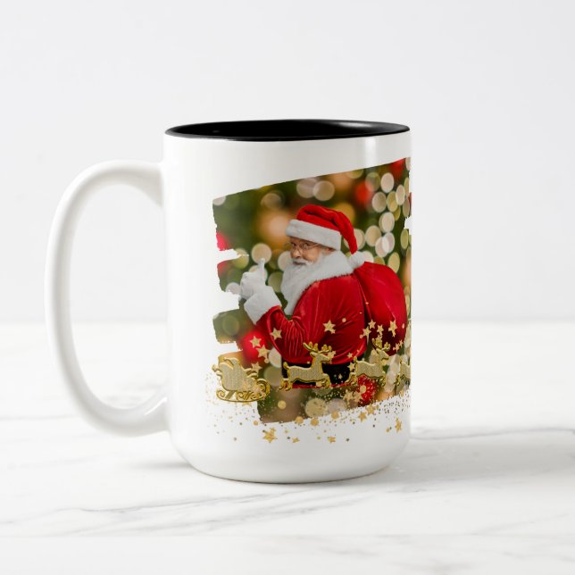 Two-Tone Mug, 15 oz Coffee Mug (Left)