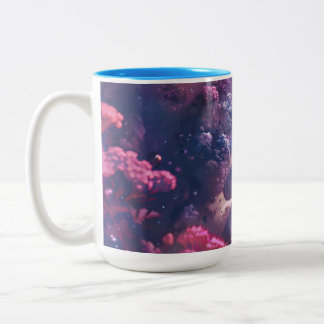 Two-Tone Mug, 15 oz Space Exploration Coffee Mug