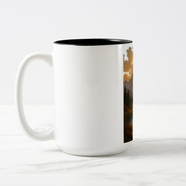 Two-Tone Mug, 15 oz Two-Tone Coffee Mug (Left)
