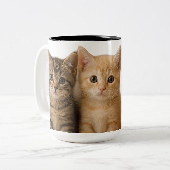 Two-Tone Mug, 15 oz Two-Tone Coffee Mug (Front Left)
