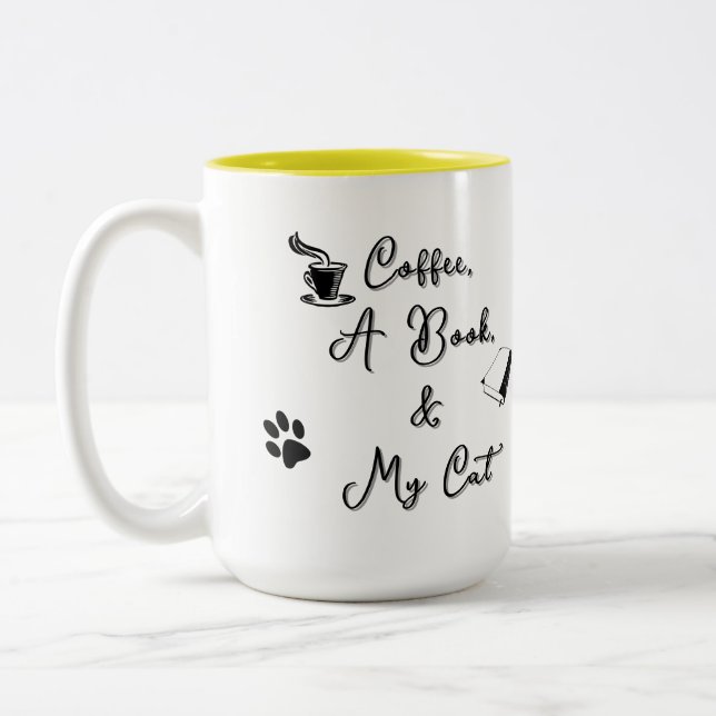 Two-tone Mug 15 oz (yellow) (Left)