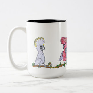 Two-Tone Mug, 444 ml - Cockatoo & Galah Coffee Mug