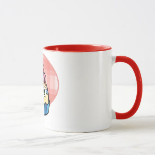 Two Tone Mug Boo Cupcake