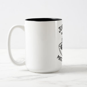 Two-Tone Mug Cute Spotted Fawn Humour Quote