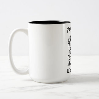 Two-Tone Mug Funny Pug Humour Quirky Drinkware