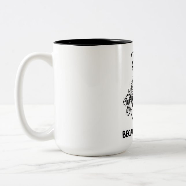 Two-Tone Mug Funny Wombat Coffee Quote (Left)