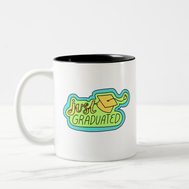 Two-tone Mug JUST_GRADUATED (Left)