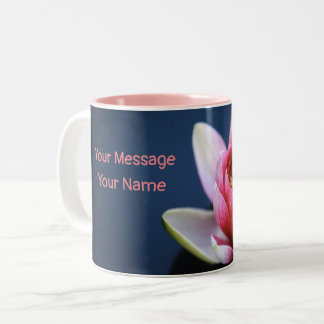Two-Tone Mug Pink  Flower