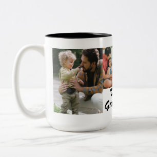 Two-Tone Mug The best Grandpa Ever 4 photos black