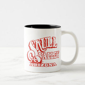 Two Tone Mug w/ Skull Valley, Arizona Logo