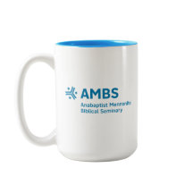 Two-tone mug with AMBS logo