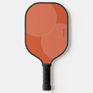 Two Tone Orange Pickleball Paddle with Name