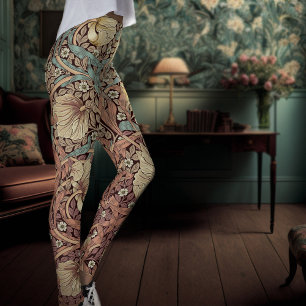 Two-Tone Pimpernel Dusty Pink & Blue Morris Leggings