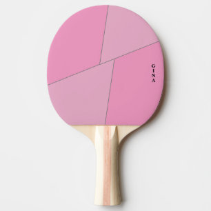 Two Tone Pink Ping Pong Paddle Personalised