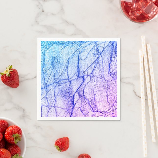  Two Tone Purple Marble Look Napkin (Insitu)