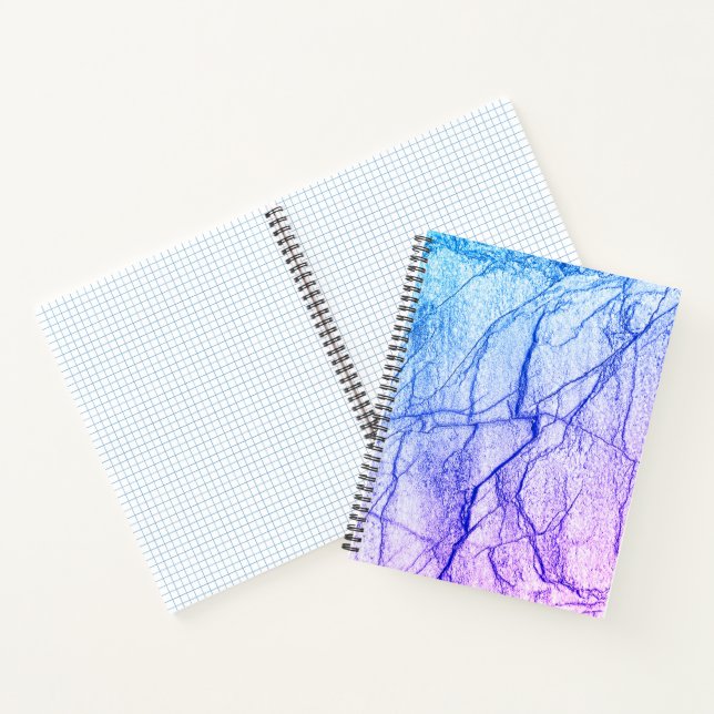  Two Tone Purple Marble Look Notebook (Inside)