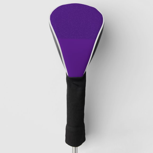 Two-Tone Purple Noise Golf Head Cover – Customise (Front)