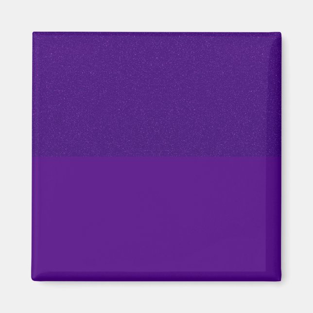 Two-Tone Purple Square Magnet – Customisable (Front)