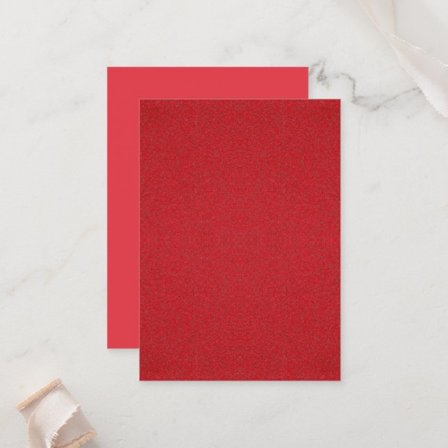 Two-Tone Red Flat Place Cards – Customisable (Front/Back In Situ)