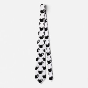 TWO TONE RETRO MOVIE PROJECTORS PATTERN TIE