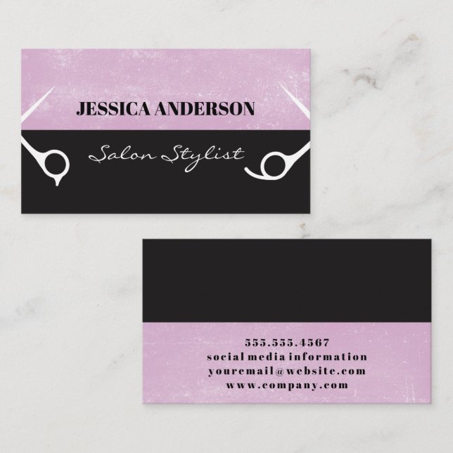 Two Tone | Scissors Business Card (Front/Back)