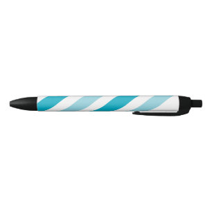 Two-tone Striped Black Ink Pen