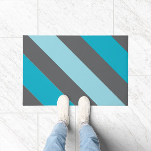 Two-tone Striped Door Mat
