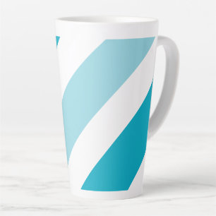 Two-tone Striped Latte Mug
