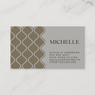 Two Tone Stylish Pattern Business Card