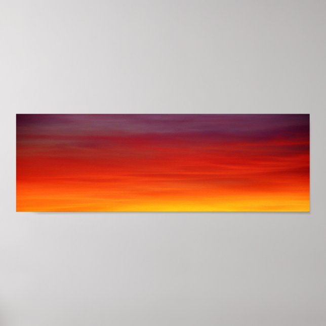 Two Tone Sunset Poster (Front)