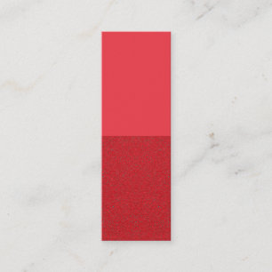 Two-Tone Tomato Red Calling Card – Customisable