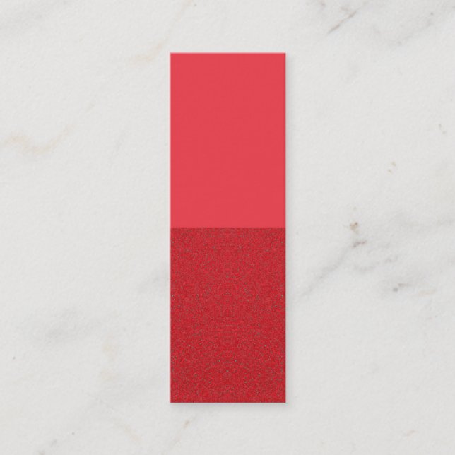 Two-Tone Tomato Red Calling Card – Customisable (Front)