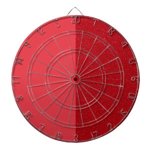 Two-Tone Tomato Red Dartboard – Customisable