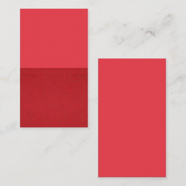 Two-Tone Tomato Red Enclosure Card – Customisable (Front/Back)