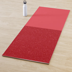 Two-Tone Tomato Red Yoga Mat – Customisable