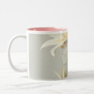 Two-Tone Vanilla Flower Mug