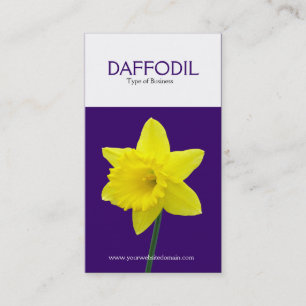 Two Tone Vertical Daffodil (330066) Business Card
