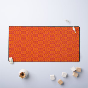 Two tone waves pattern desk mat