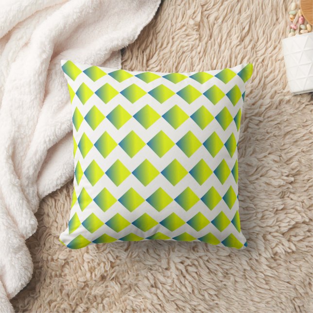 Two tone yellow green gradient cushion (Blanket)