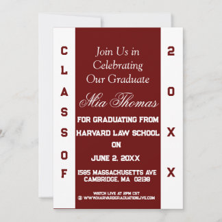 Two Toned Graduation Invitation
