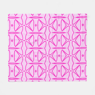Two Toned Pink Pattern Fleece Blanket