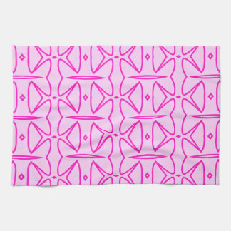 Two Toned Pink Pattern Kitchen Towels