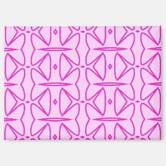 Two Toned Pink Pattern Magnet