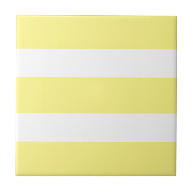 Two Tones Stripes Ceramic Tile (Front)