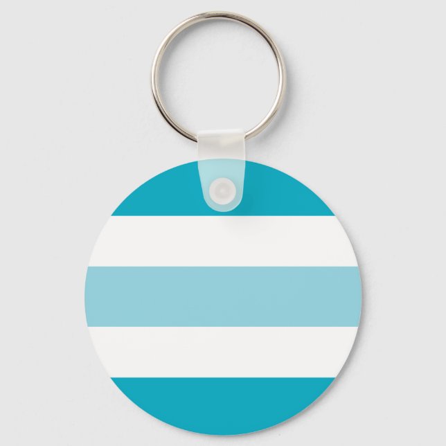 Two Tones Stripes  Key Ring (Front)