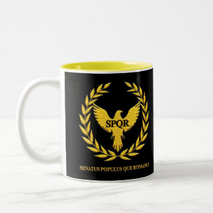 Two Tons (Two-Tone Mug)Black Romana Eagle Two-Tone Coffee Mug