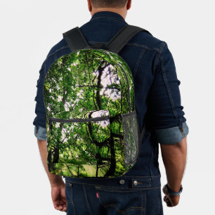 Two trees printed backpack