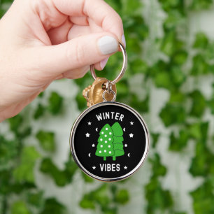 Two Trees Winter Vibes Key Ring
