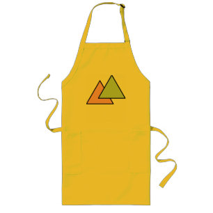 Two triangle chain long apron