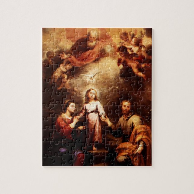 Two Trinities - The Holy Family - Murillo Jigsaw Puzzle (Vertical)